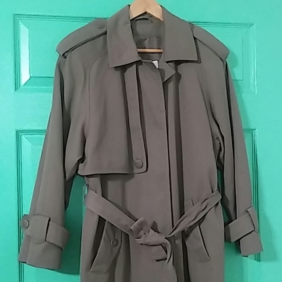 Clasic J. Gallery Trench Coat Size 10 Double Cover - Picture 4 of 10